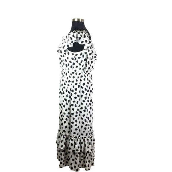 Lane Bryant x Beauticurve Chiffon Polka Dot Maxi Dress - Picture 9 of 14